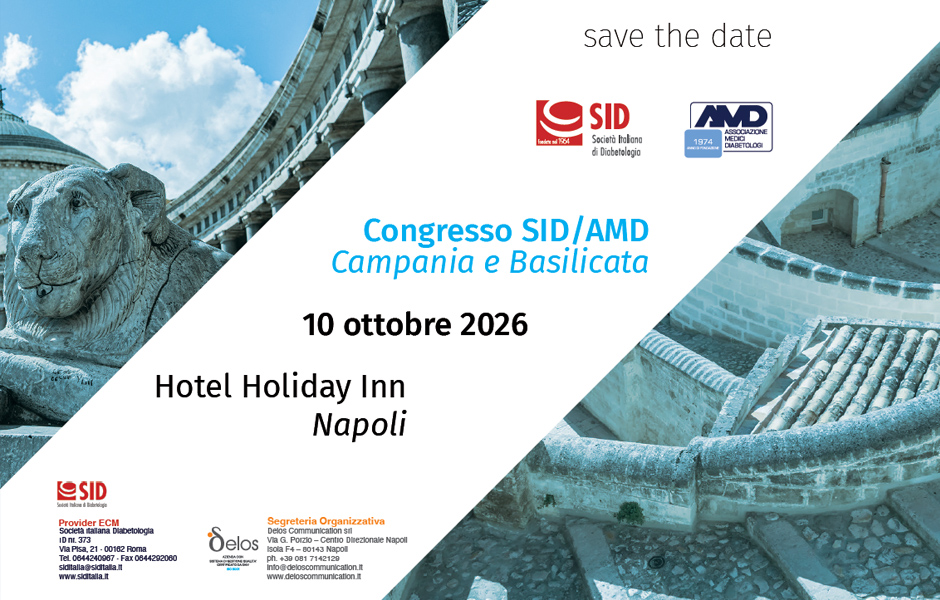 SAVE THE DATE - Congresso SID/AMD Campania e Basilicata - 10 OTTOBRE 2026